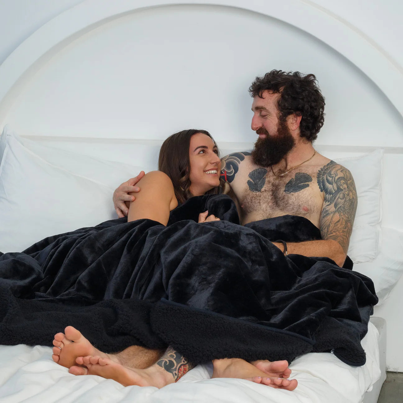 Waterproof Splash Blanket™️ OG - Black on Black Square S