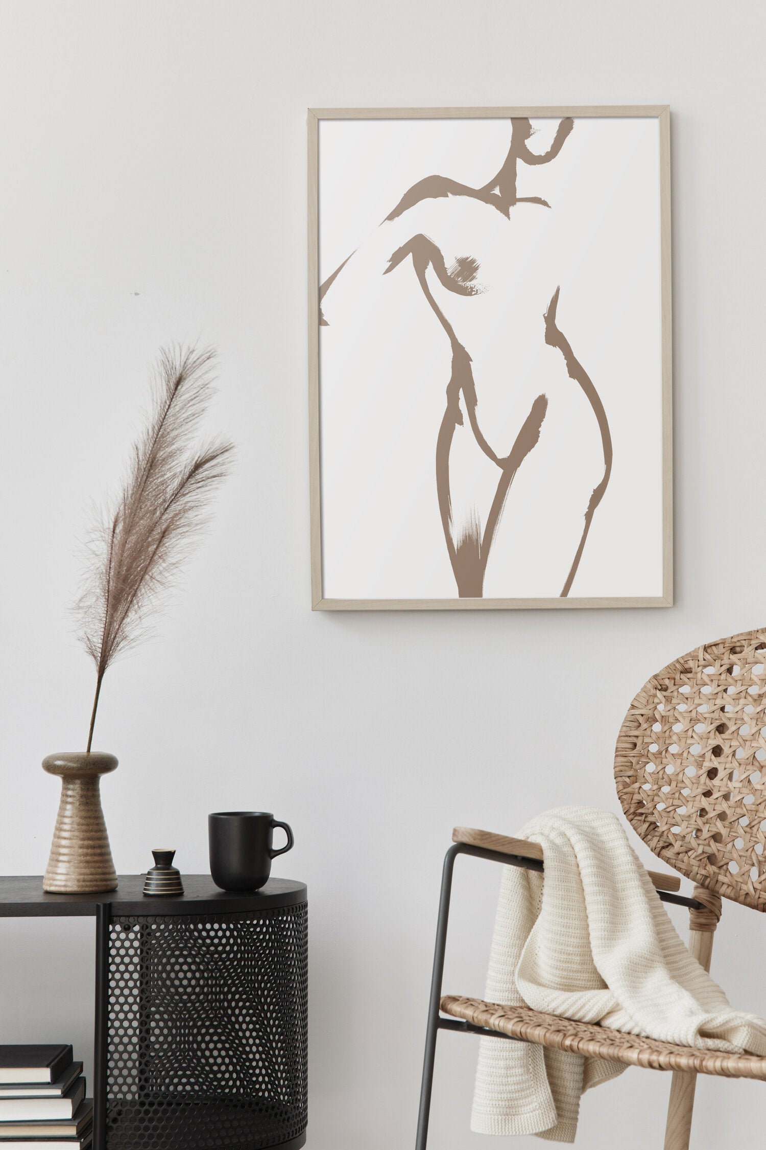 ART PRINT - Feminine no. 19 Beige - ONNA