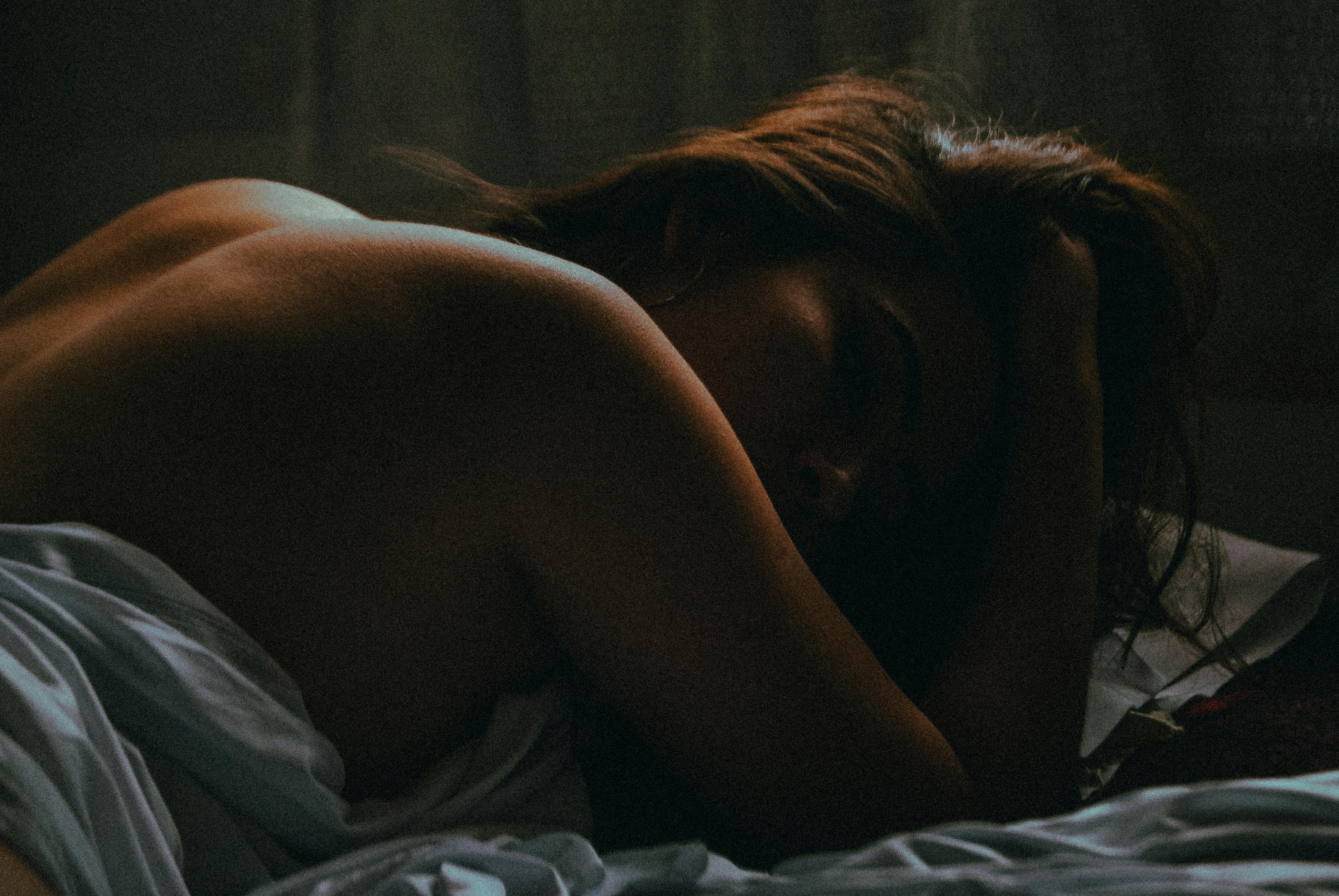 woman in pleasure oral sex