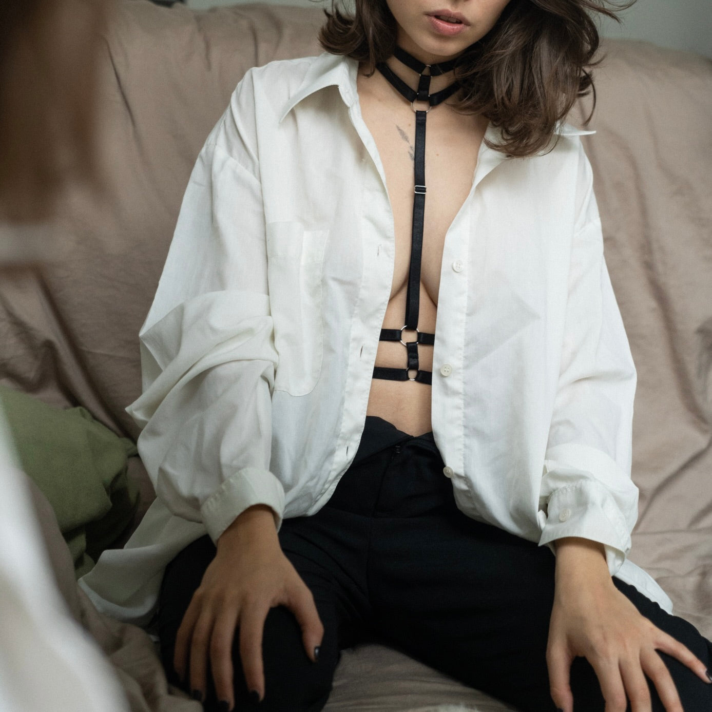silver choker