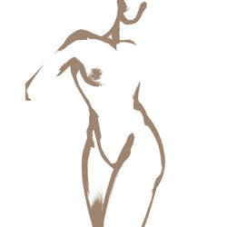 ART PRINT - Feminine no. 19 Beige - ONNA